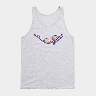 Hy-purr-bola Hyperbola Maths Cat Pun Tank Top